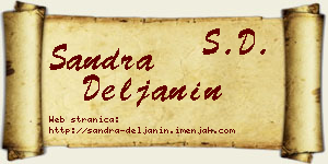 Sandra Deljanin vizit kartica